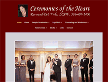 Tablet Screenshot of ceremoniesoftheheart.net